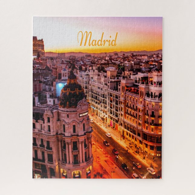 Puzzle Skyline de Madrid Capitol City (Vertical)