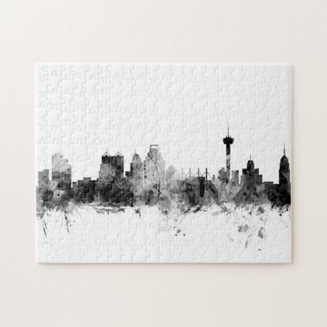 Puzzle Skyline de San Antonio (Horizontal)