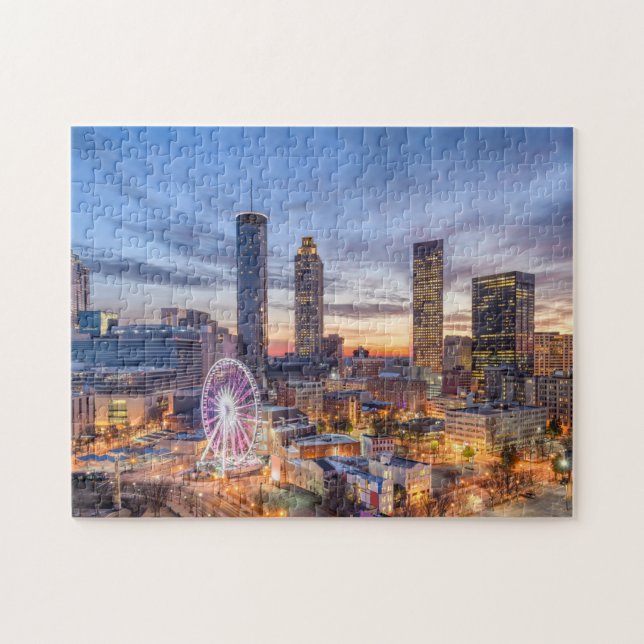 Puzzle Skyline View Atlanta Georgia Getaways Atlanta Vaca (Horizontal)