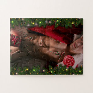 Puzzle SlipperyJoe mâle poitrine six pack estomac torse n