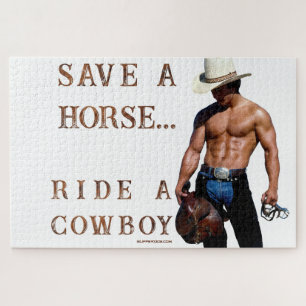 Puzzle SlipperyJoe's sauve cheval monter chapeau de cowbo