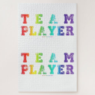Puzzle SlipperyJoe's Team Player mots orgueil couleurs pl