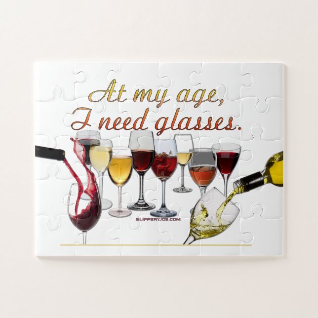 Puzzle SlipperyJoe's Vins Verres de raisins fermentés vin (Horizontal)