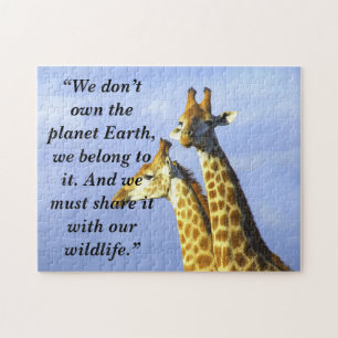 Puzzle Slogan personnalisé/Guigot de conservation