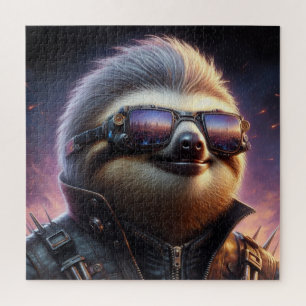 Puzzle Sloth Cyberpunk