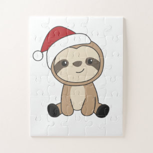 Puzzle Sloth Noël Neige Hiver Animaux Fentes