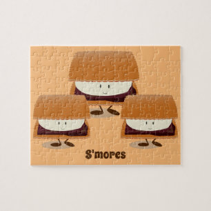 Puzzle S'mores avec la casse-tête du mot  