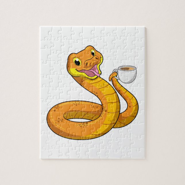 Puzzle Snake with Cup (Vertical)