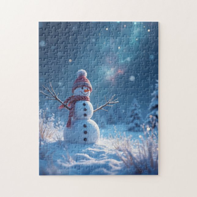 Puzzle Snowman Winter Wonderland (Vertical)