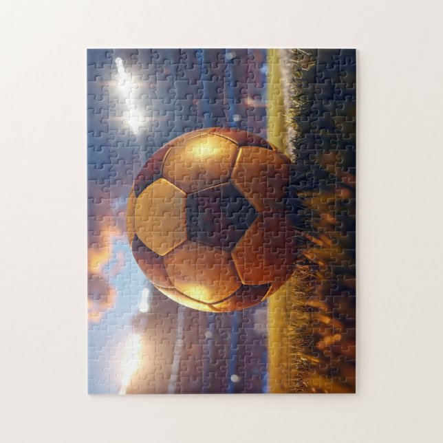 Puzzle Soccer Football - Golden Ball (Vertical)