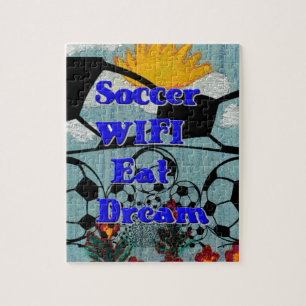 Puzzle Soccer WIFI Manger Rêve - Sport amusant Art Imprim