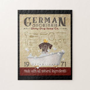 Puzzle Société allemande de savon de bain pour chien poin