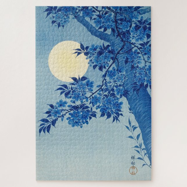 Puzzle Soirée Lune Arbre Bleu Lune (Vertical)
