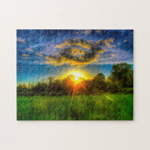 Puzzle Soirée Sunset Wisconsin.