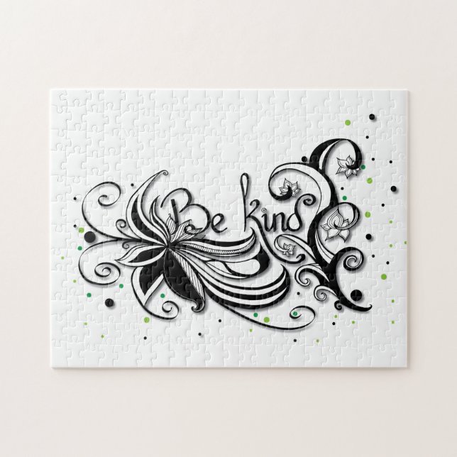 Puzzle SOIS GENTIL ! Citation calligraphie inspirante (Horizontal)