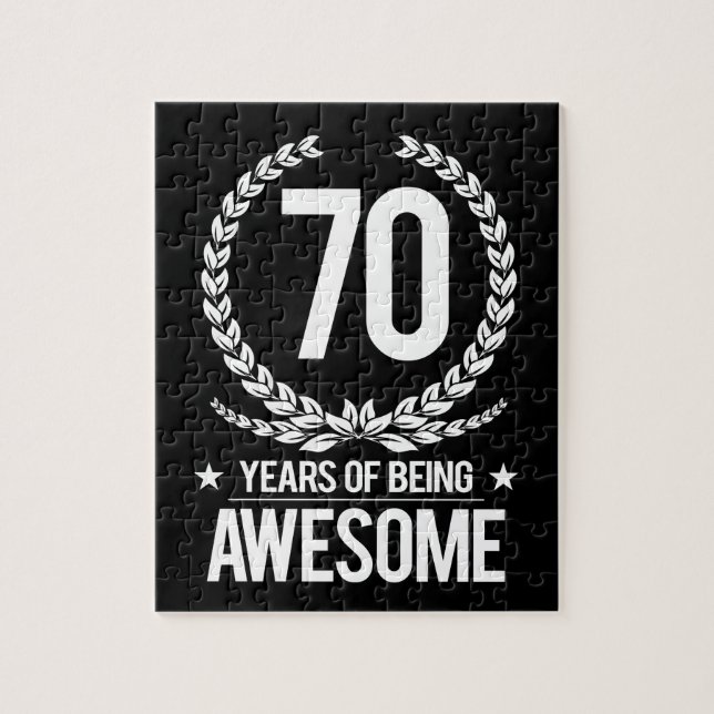 Puzzle soixante-dixième Anniversaire (70 ans d'être (Vertical)