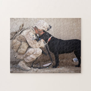 Puzzle Soldat de chien militaire