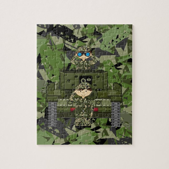 Puzzle Soldats d'armée britannique et casse-tête de (Vertical)