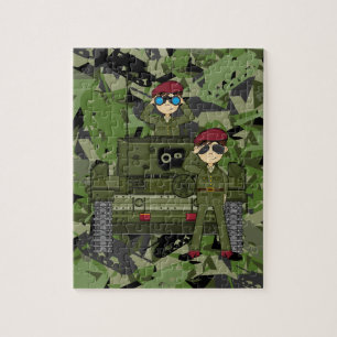 Puzzle Soldats d'armée britannique et casse-tête de