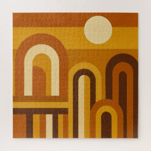 Puzzle Soleil & Arches Design Géométrique Moderne du Mili