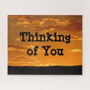 Puzzle Soleil couchant Orange Ciel Ciel Soirée Soleil cou