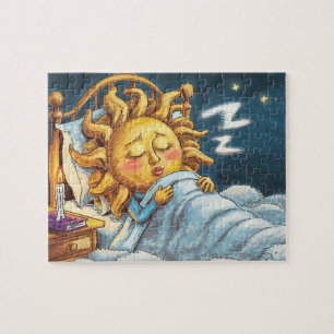 Puzzle soleil lunaire dans le sommeil