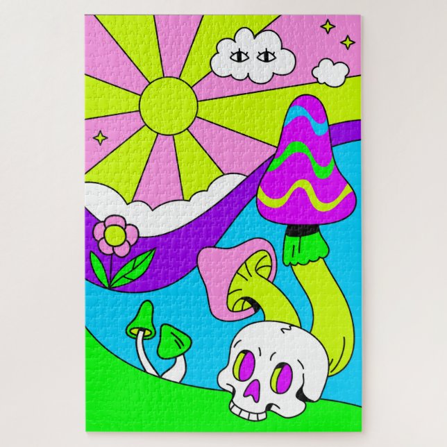 Puzzle Soleil psychédélique (Vertical)