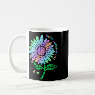 Puzzle-Sonne für psychische Gesundheitsaufklärung Kaffeetasse
