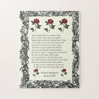 Puzzle Sonnet # 18 par William Shakespeare