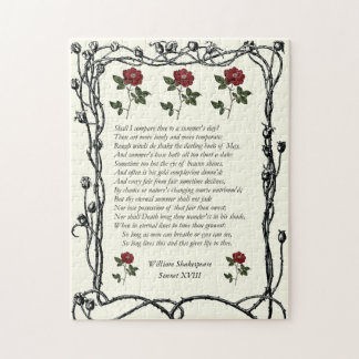 Puzzle Sonnet # 18 par William Shakespeare