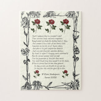 Puzzle Sonnet # 18 par William Shakespeare