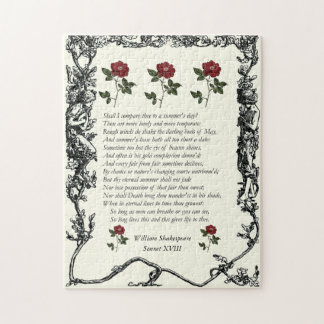 Puzzle Sonnet # 18 par William Shakespeare