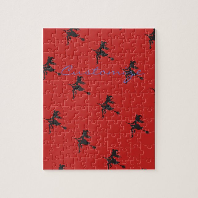 Puzzle Sorcière Broom Halloween Thunder_Cove (Vertical)