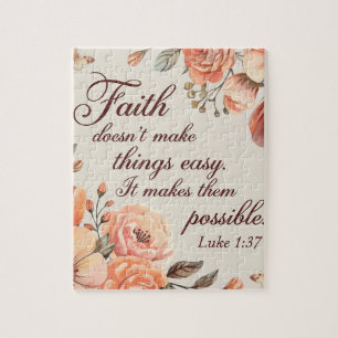 Puzzle source d'inspiration Bible chrétienne Verse
