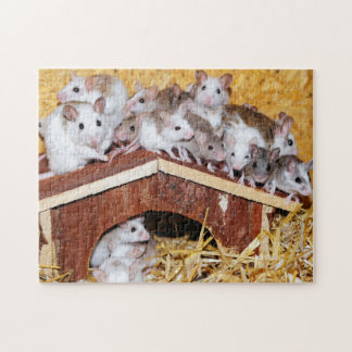 Puzzle Souris de dessus de toit denteuses