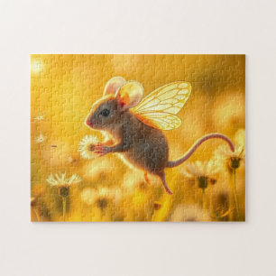 Puzzle Souris Fée dans le jardin