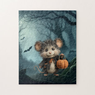 Puzzle Souris ou traitement Halloween