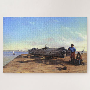 Puzzle Sous-marin Torpilleur HL Hunley C Chapman 1863 