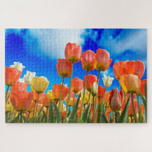 Puzzle Sous un ciel de tulipes