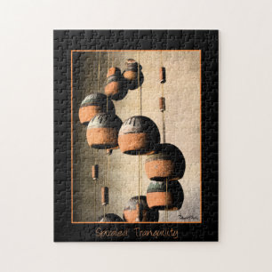 Puzzle Southwestern Spiraled Clay Vent Chimes Encore Vie