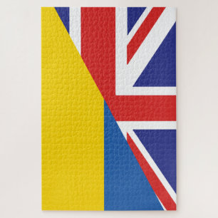 Puzzle Soutien britannique à l'Ukraine Sherpa Blanket