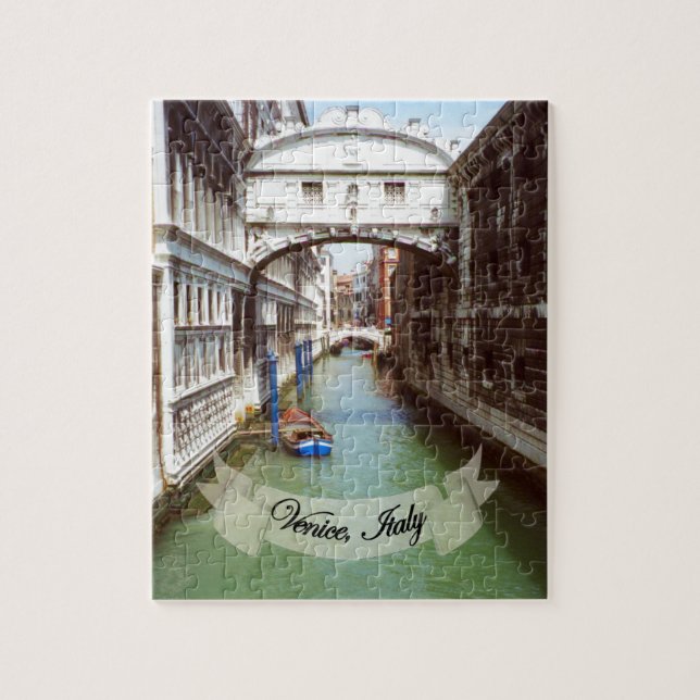 Puzzle Souvenir du pont de Venise Italie des soupirs (Vertical)