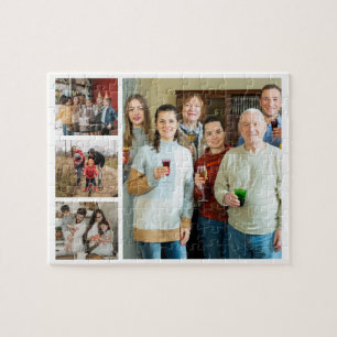 Puzzle Souvenirs chères : personnalisable 4 Photo Collage