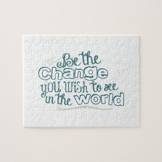 Puzzle Soyez le changement que vous souhaitez voir dans l (Horizontal)
