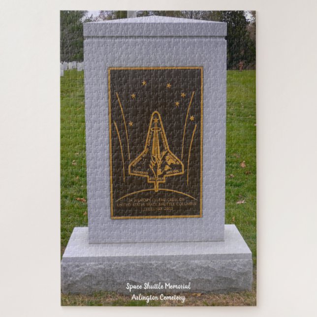 Puzzle Space Shuttle Memorial Arlington Cemetery (Vertical)