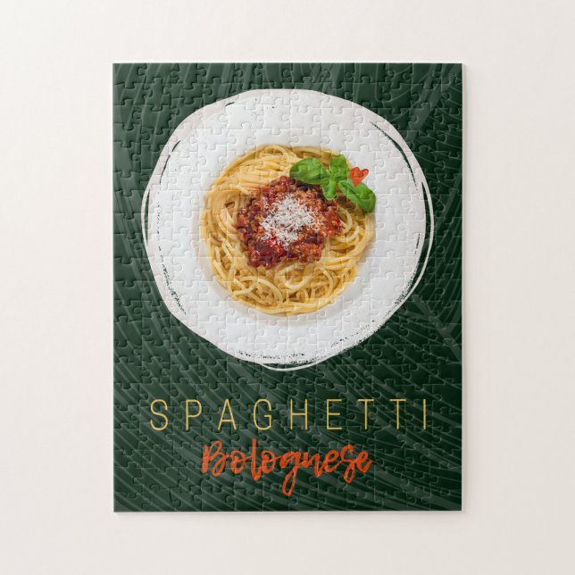 Puzzle Spaghetti bolognaise pâtes nouilles chef gourmet (Vertical)