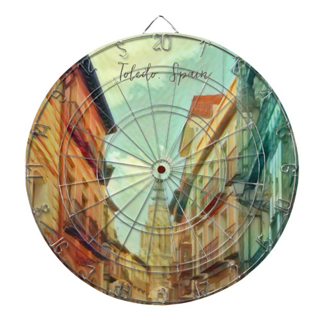 Puzzle Spanien Stadt Toledo Dartscheibe (vorne)