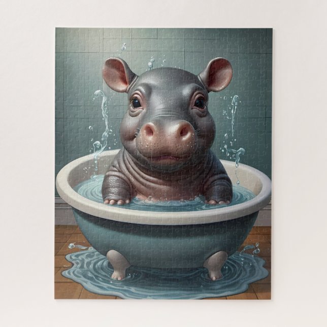 Puzzle Splish Splash, Time for Pet & Funny Animal Bains (Vertical)