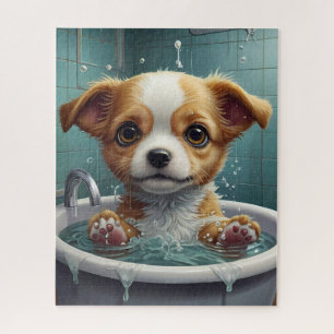 Puzzle Splish Splash, Time for Pet & Funny Animal Bains