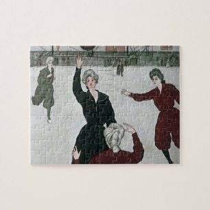 Puzzle Sports Anciens, Joueuses de Basket-ball Féminin en